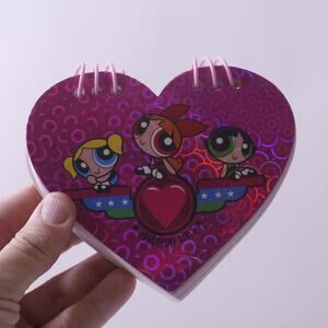 Powerpuff Girls, Notebook, Heart-shaped, Spiral Binding, Writing ~ 250811-WH 505